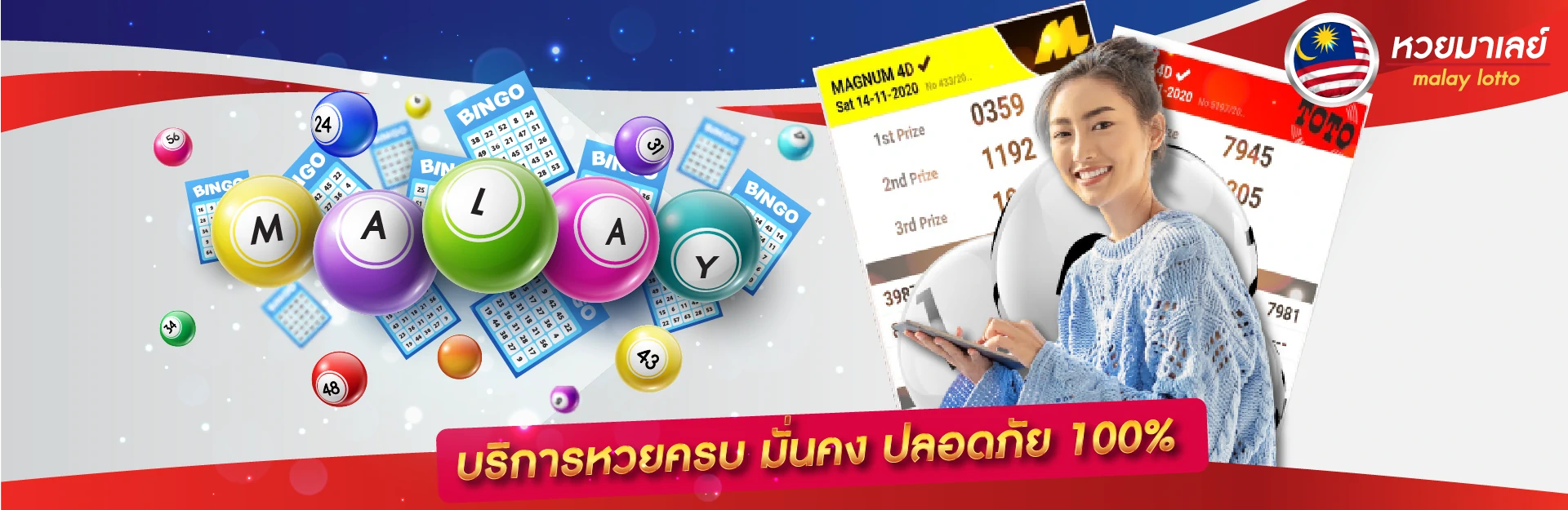 บริการหวยครบ มั่นคง ปลอดภัย 100%